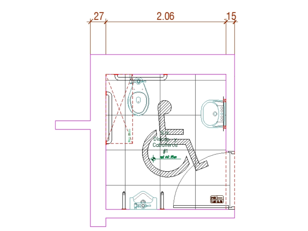 accessible toilet cad block Public toilets dwg block autocad cad bibliocad