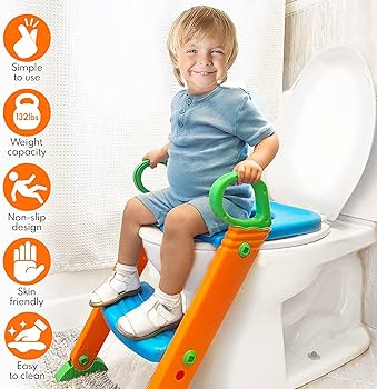 baby potty chair with handles Baby potty training chair with foldable adjustable ladder children