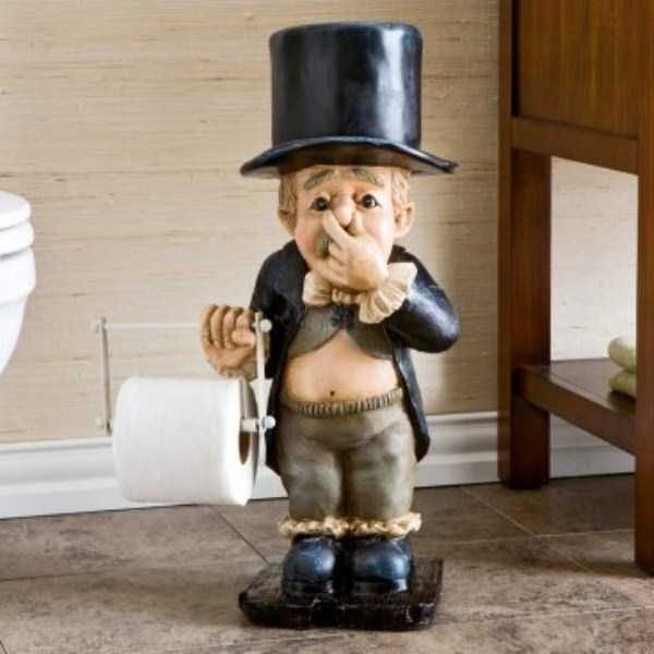 baby proof toilet paper holder Unconventional toilet paper holders (37 photos)