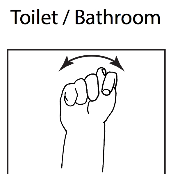 baby sign language for toilet Asl aslteachingresources