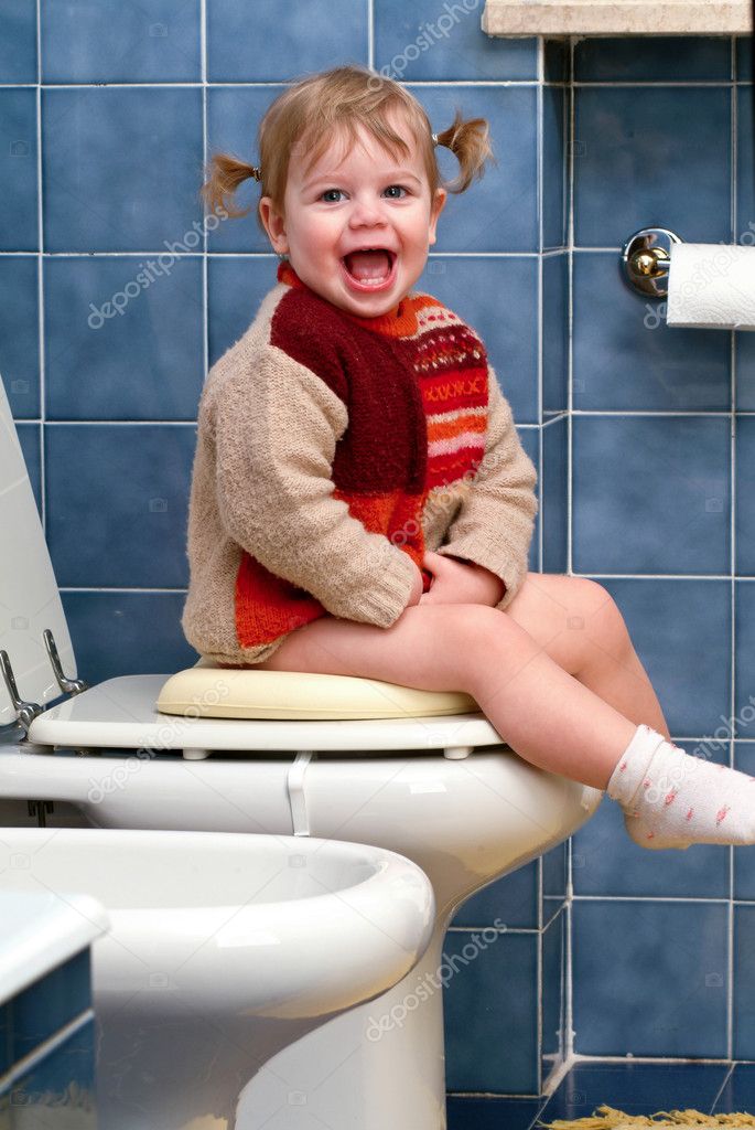 baby toilet funny pic Funny toilet stock photo