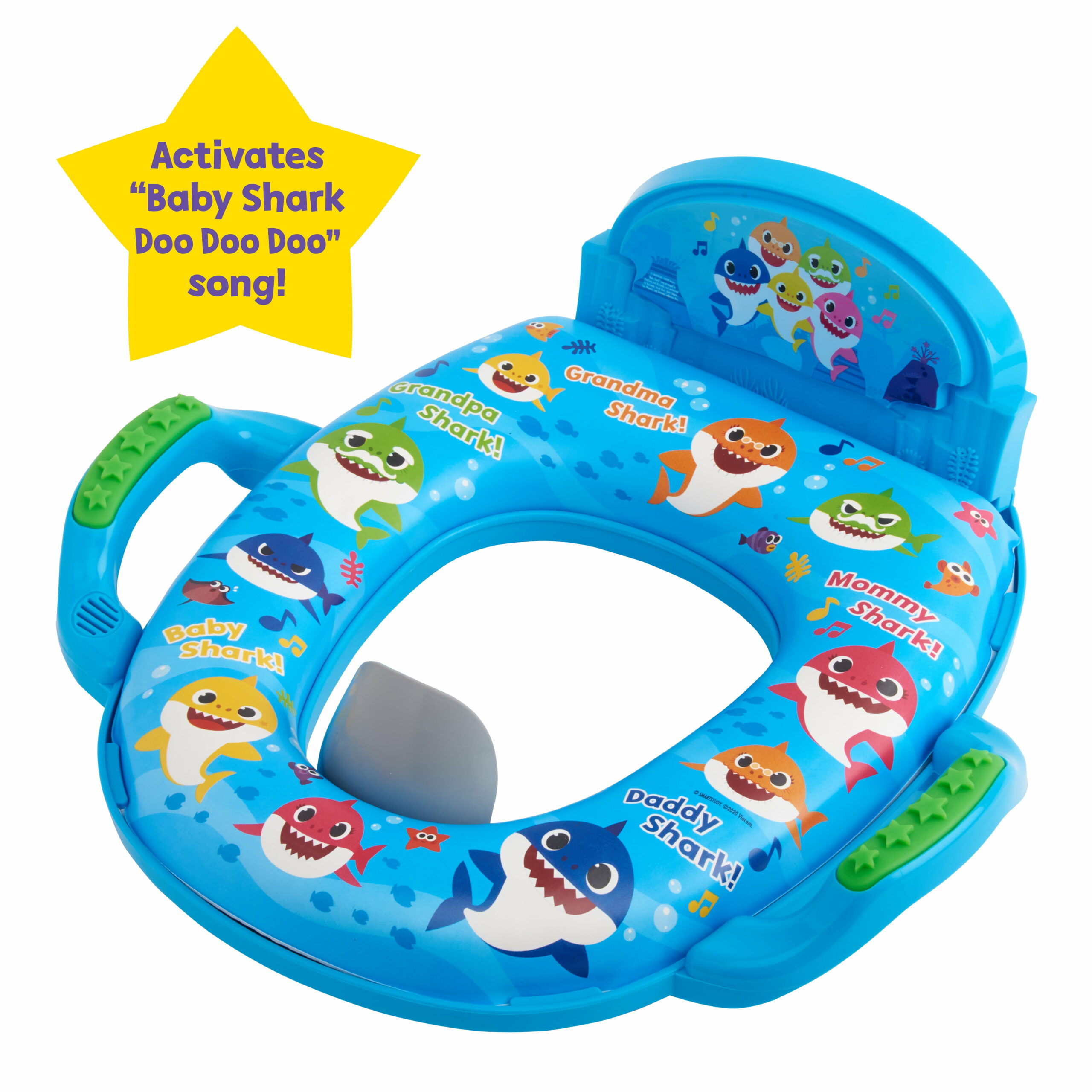 baby toilet seat shark tank Baby shark "fintastic" deluxe potty seat with sound