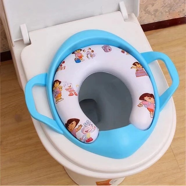baby toilet seat training Toilet seat baby training seats handles soft child kids pedestal cushion pan