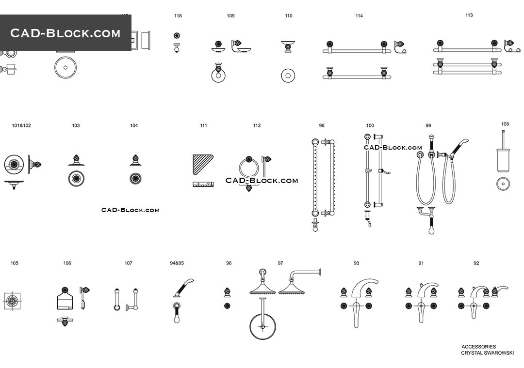 bathroom accessories elevation cad block Dwg sanitary ironing