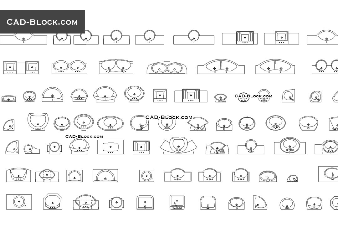 bathroom basin cad block Cadblocks.net, more than 5000 architecture free cad \u0026 autocad