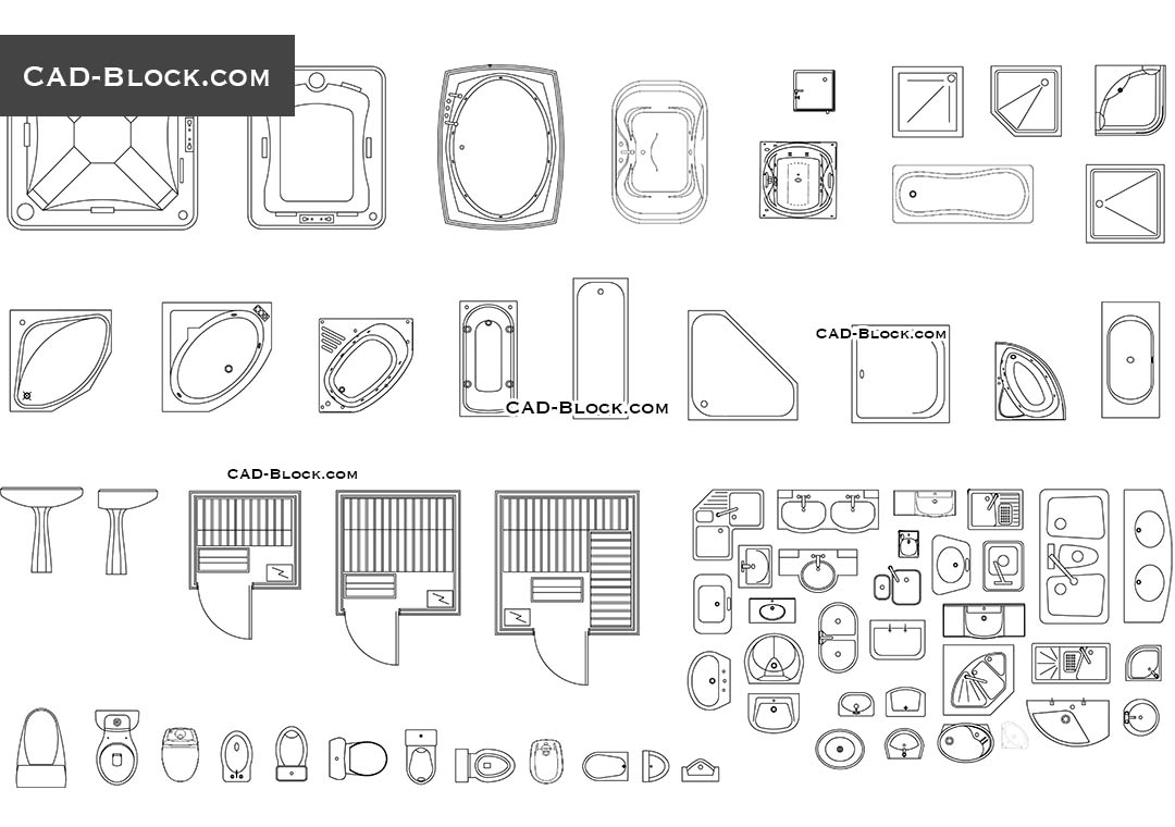 bathroom cad blocks dwg Bath blocks dwg detail for autocad • designs cad