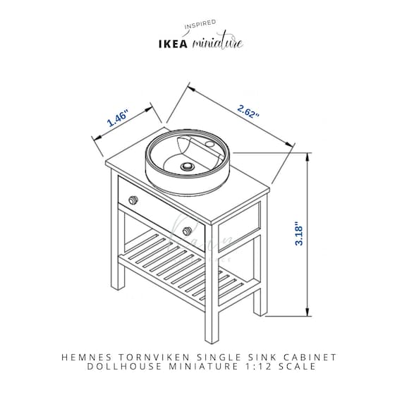 bathroom sink cabinet dimensions Hemnes tornviken