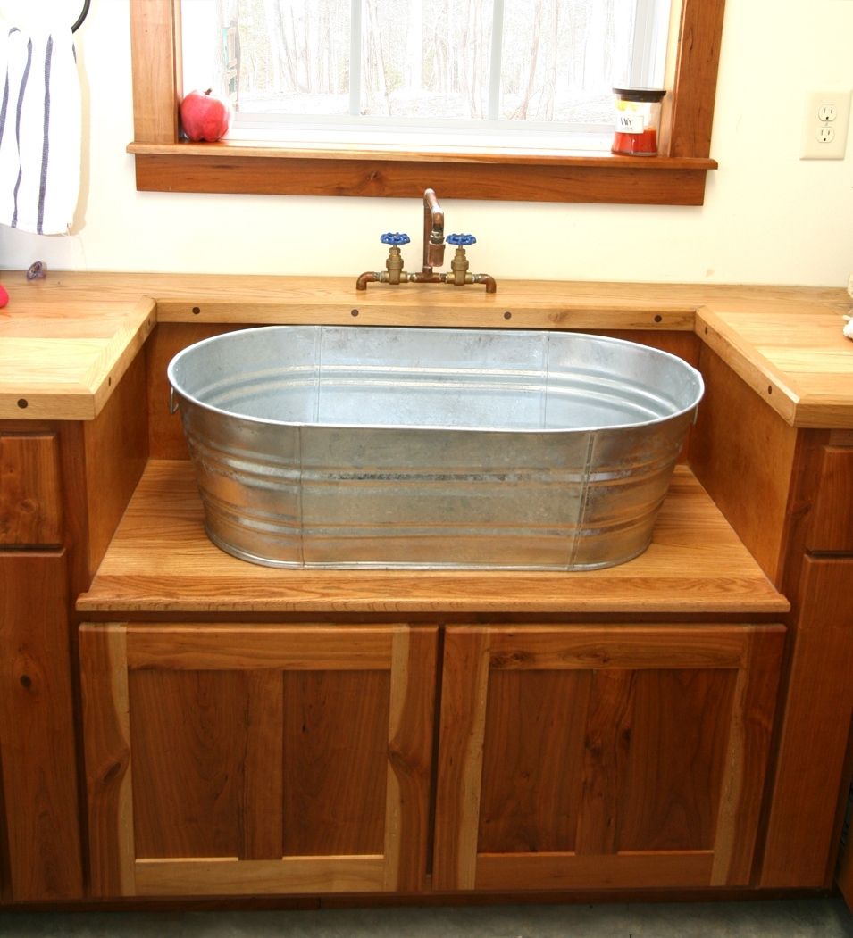 bathroom sink cabinet rustic Rustic laundry sink and cabinet