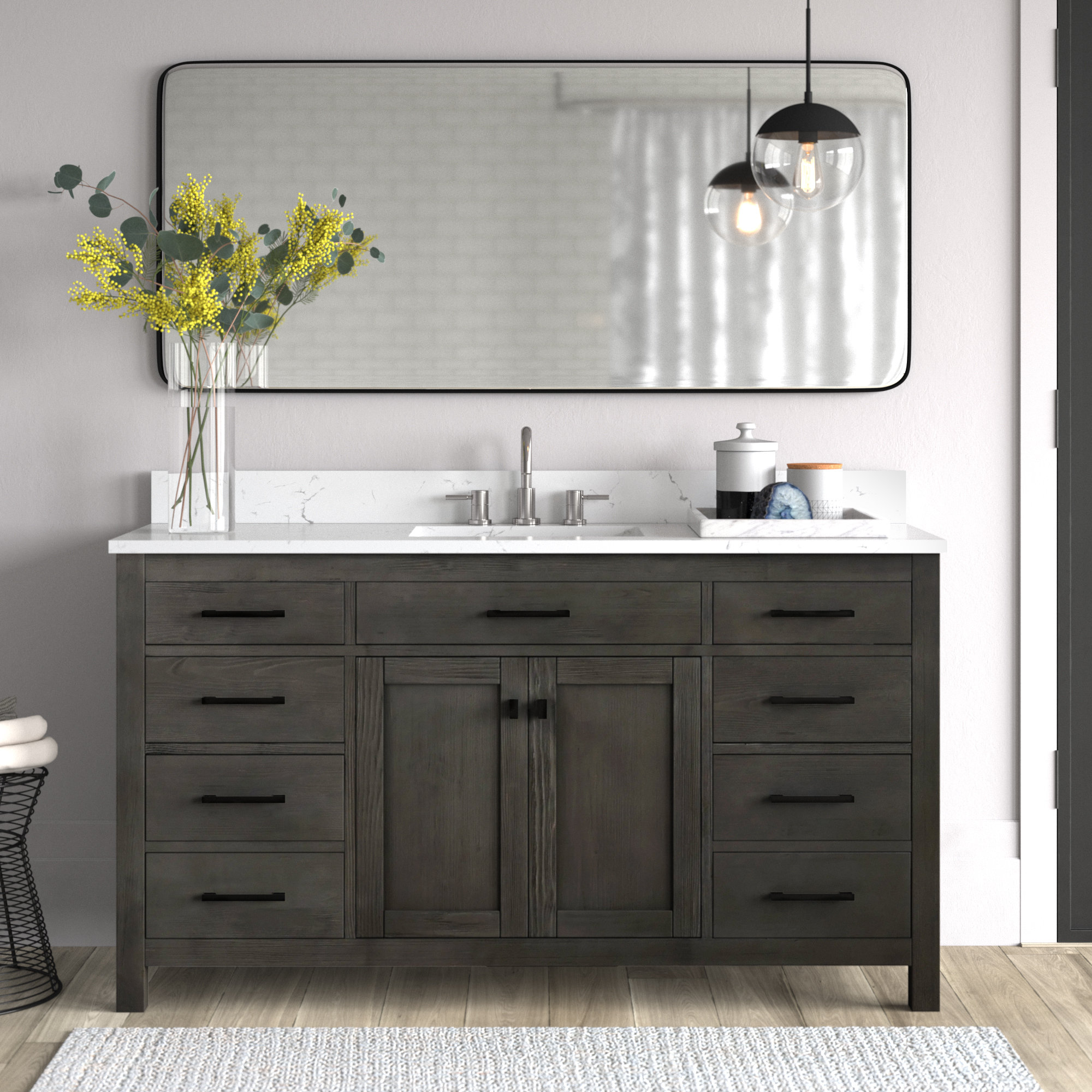 bathroom sink vanity single 60 inch single sink bathroom vanity with choice of top