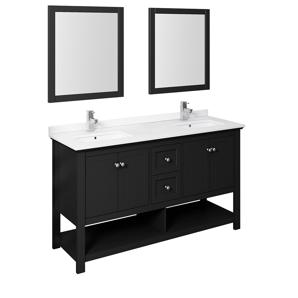 bathroom sink vanity with mirror 60" traditional double sink bathroom vanity with mirrors and color options