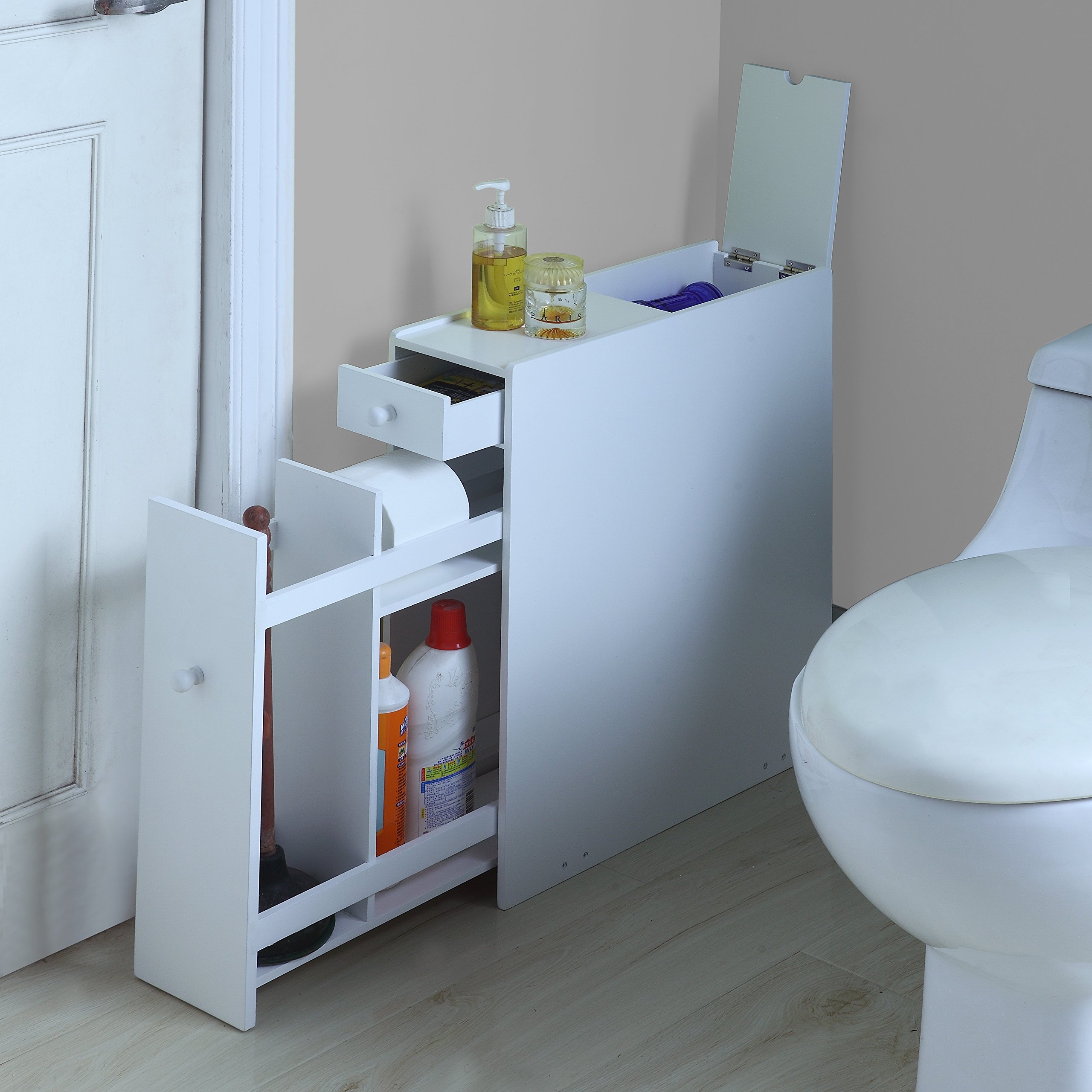 bathroom toilet furniture cabinet Proman bath floor cabinet #bathroomstoragesmall narrow bathroom cabinet