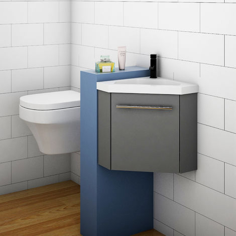 corner cloakroom sink with cabinet Basin cloakroom hung compact washbasin palmas