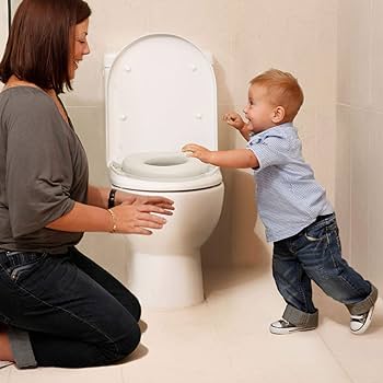 dream baby toilet seat and step Toilet seat babies comfortable padded soft trainer baby