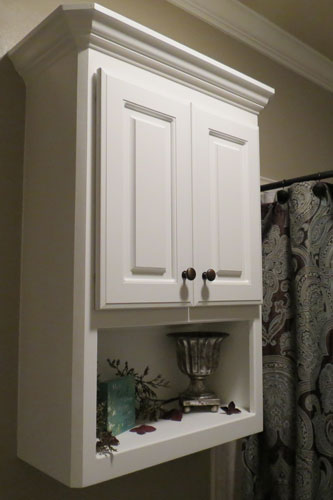 furniture over the toilet Edgewood cabinetry