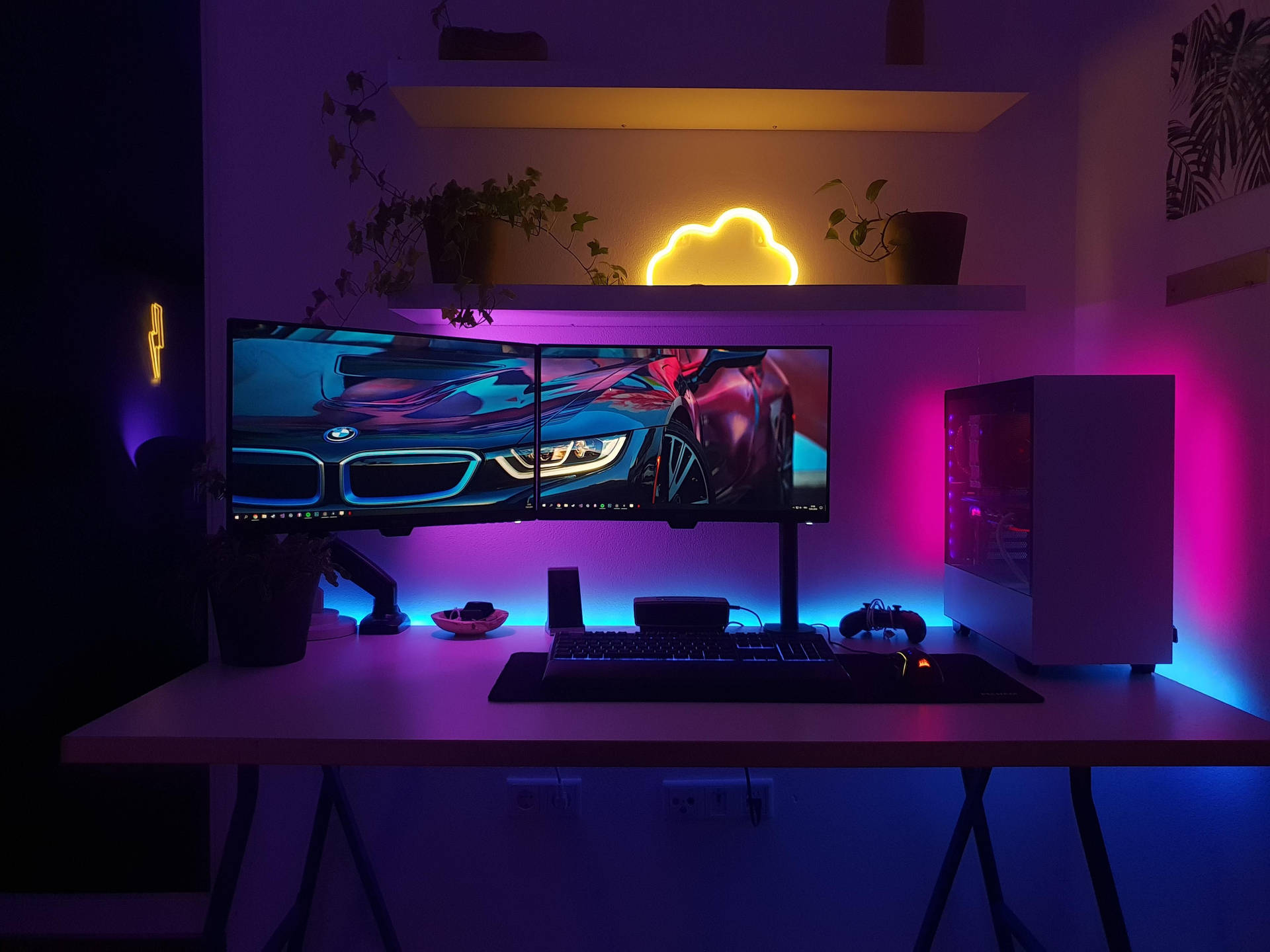 gaming room background wallpaper Gaming room setup wallpapers