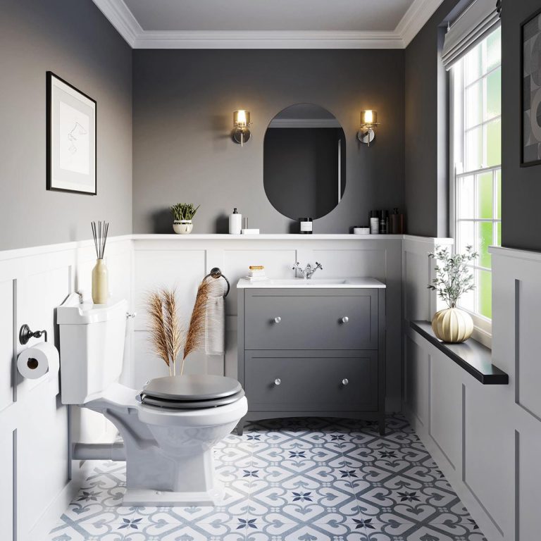 grey bathroom furniture ireland The bath co. camberley satin grey furniture suite with straight bath