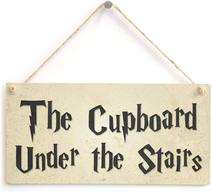 harry potter cupboard under the stairs sign Cupboard under the stairs