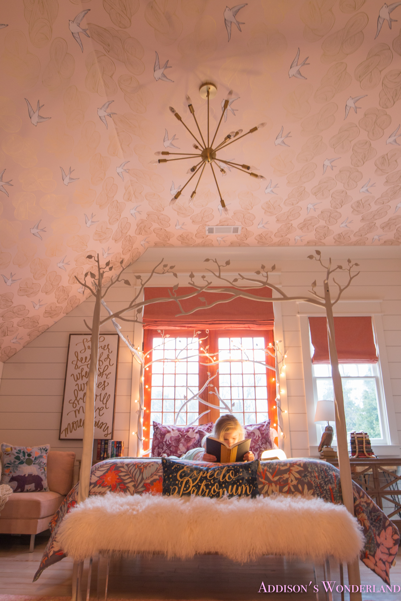 harry potter room decor ideas Potter harry bedroom themed room decor beautiful wallpaper girls addison creating barn pottery bedrooms bed ceiling addisonswonderland wonderland javascript turn