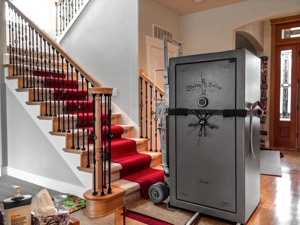 how to get a safe upstairs How to move a gun safe