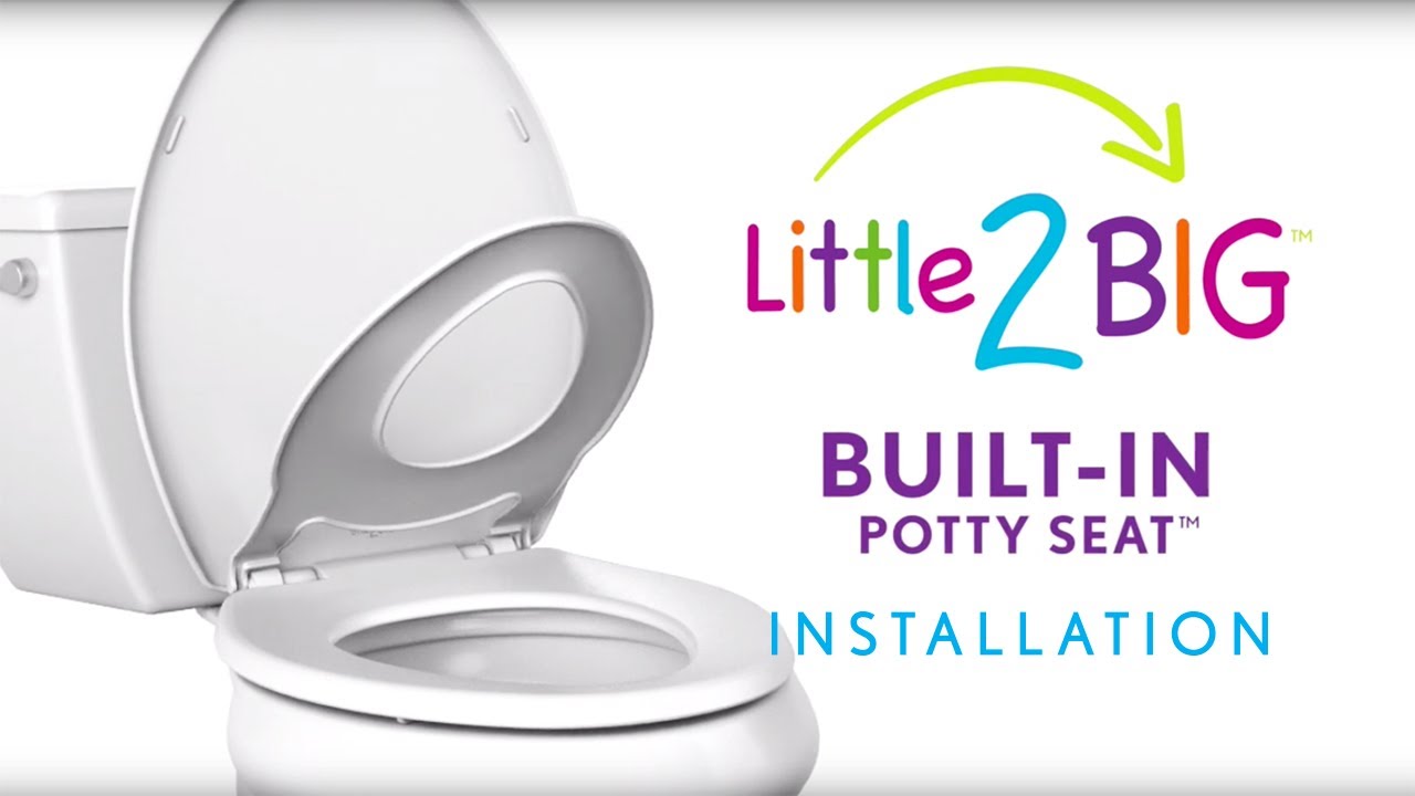 how to install baby toilet seat How to install a built in potty seat