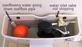 modern toilet cistern overflowing Valve cistern water tank very ball fix overflowing