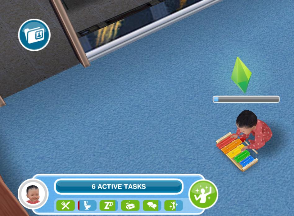 my baby on sims freeplay needs the toilet Random sims 2