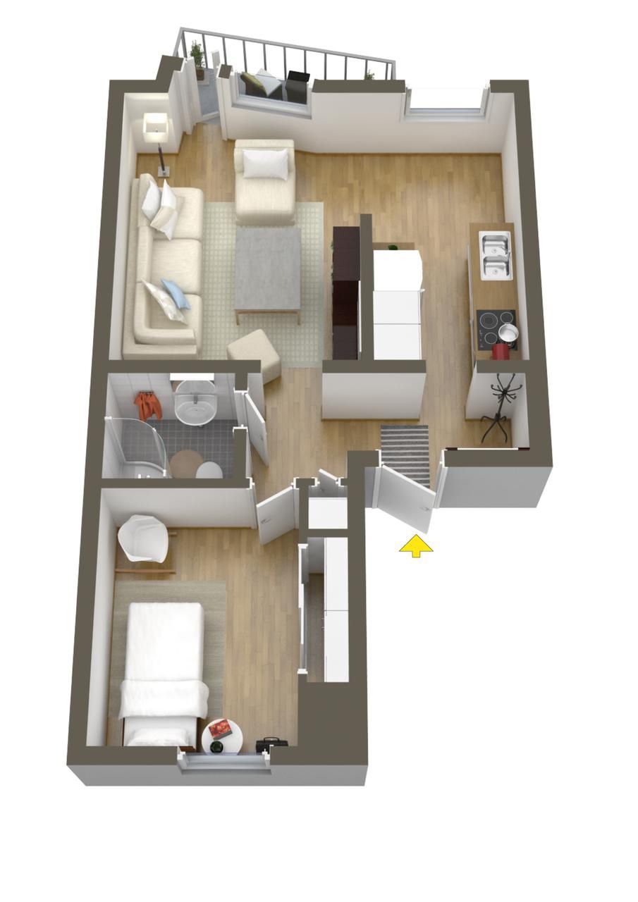 one bedroom apt floor plans 40 more 1 bedroom home floor plans