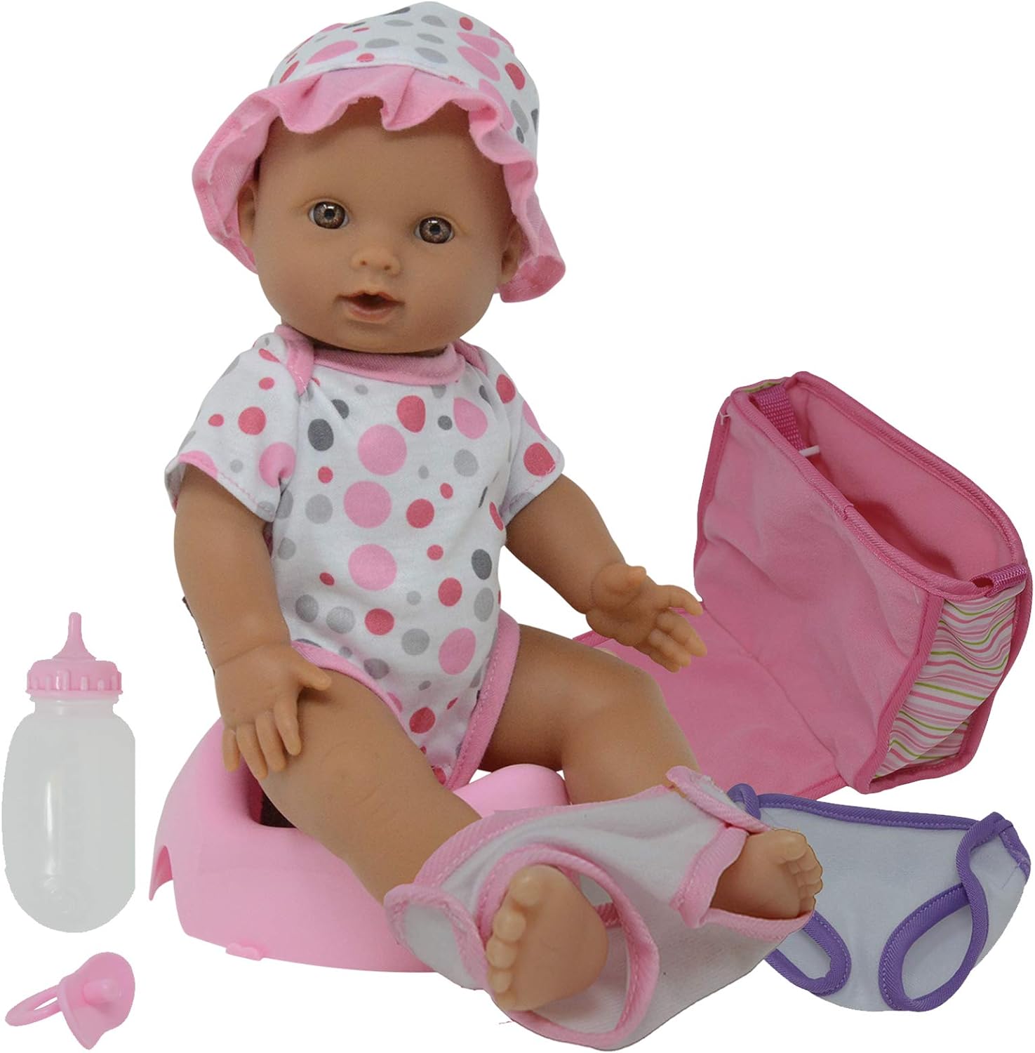 potty training baby dolls Drink and wet potty training baby doll posable dolls with pacifier