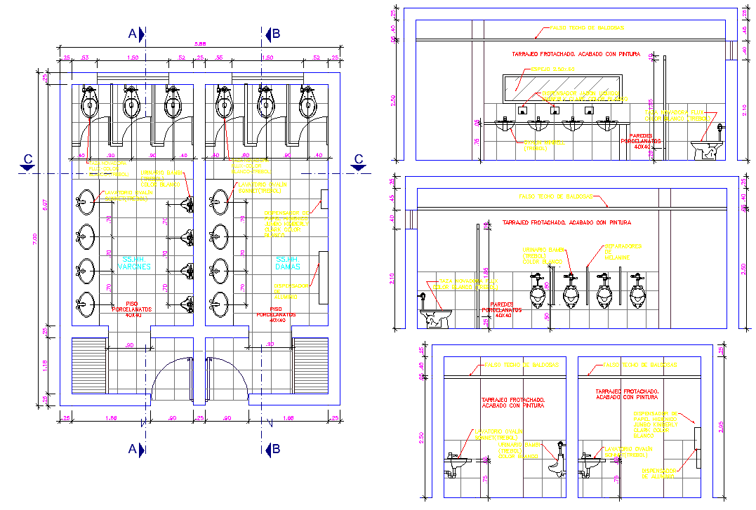 public bathroom cad blocks Bathroom layout cad blocks