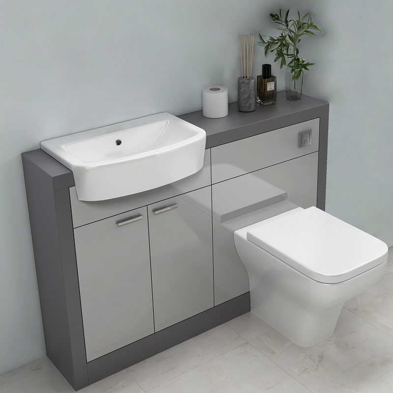 toilet and sink vanity unit 1200mm Combination vanity units for bathrooms