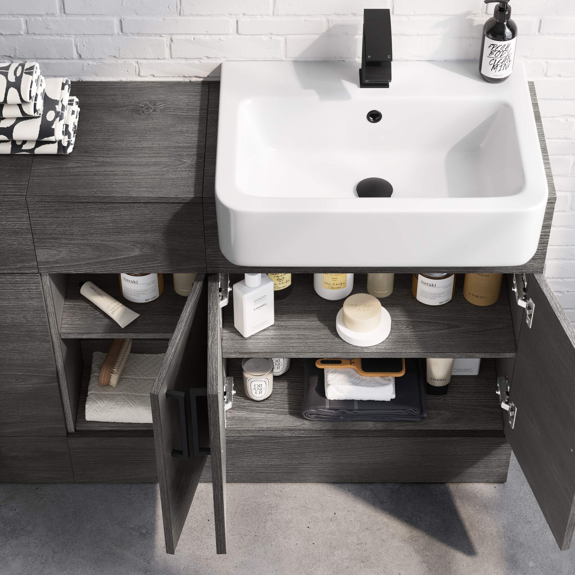 toilet and sink vanity unit b&q Sink waschbecken 1160mm cooke toilets basins badezimmer soak cabinet unterschrank dekoratix sabrosa harper lagerung bathroomsdesigns