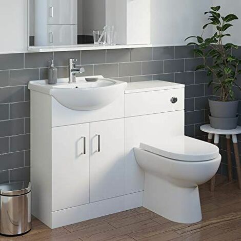 toilet and sink vanity units ikea Toilet unit laundry vanity bathroom basin drawer sink storage cabinet gloss furniture drawers essence shaped guarantee year