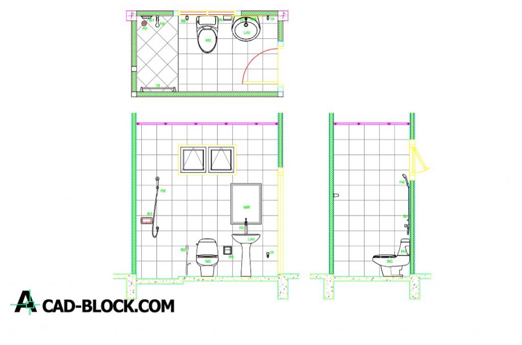 toilet cubicle cad drawing Bathroom layout cad blocks