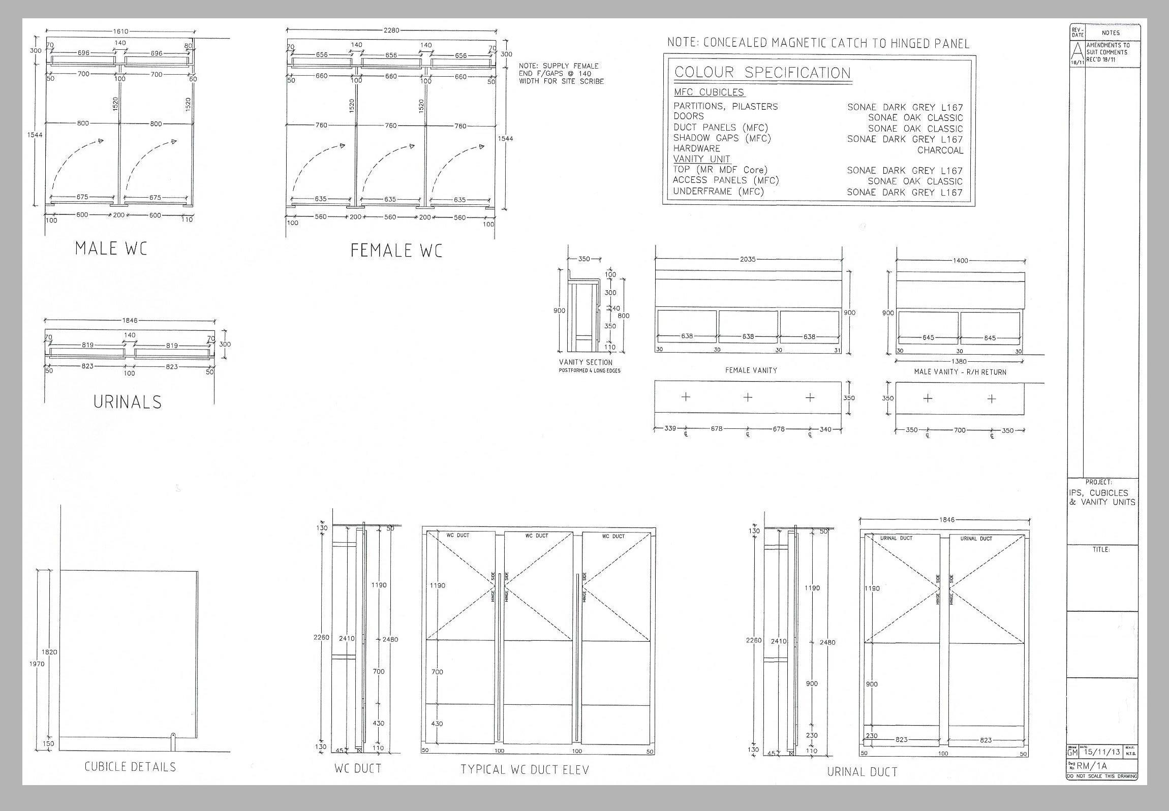 toilet cubicle section autocad Cubicle systems design