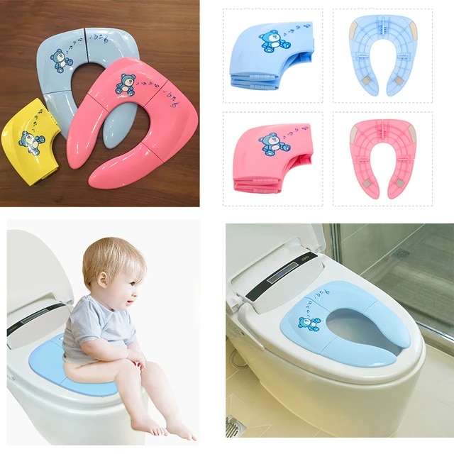 toilet seat cover baby Baby foldable soft potty chair pad toddler toilet training seat cover