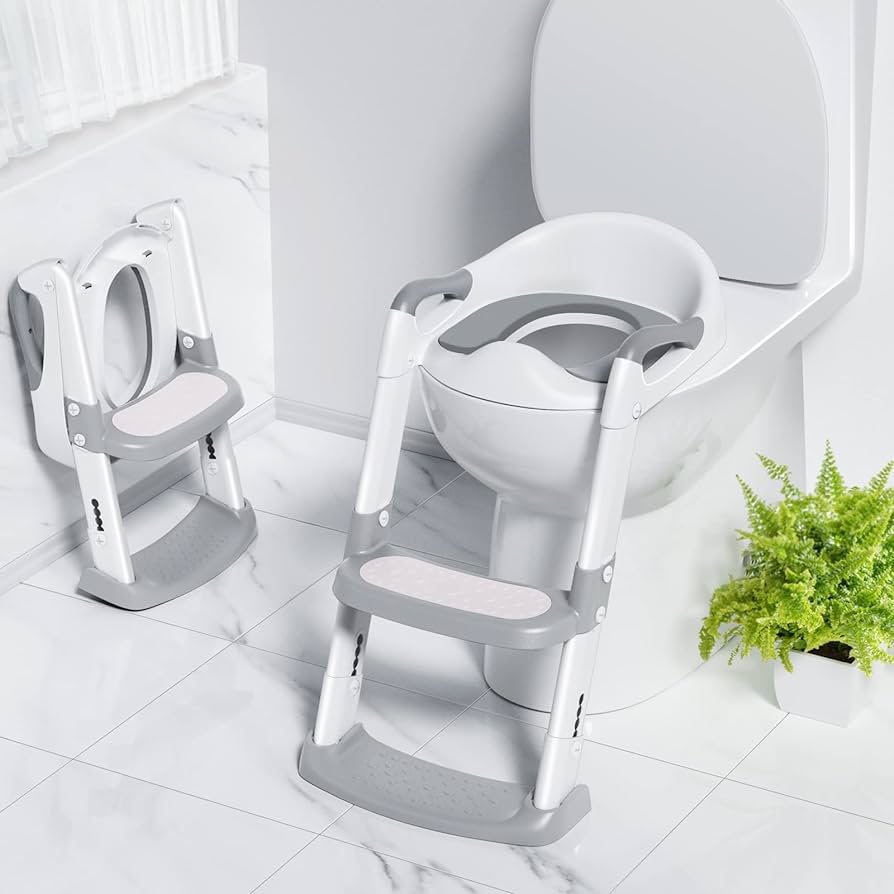 toilet seat for toddler amazon Kids foldable potty trainer chair toilet seat safety non-slip ladder