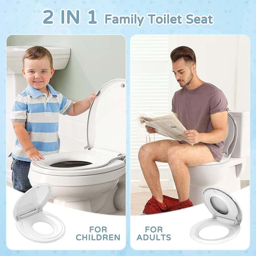 toilet seat with child seat built in Geo toilet: round toilet seats are best for potty training children