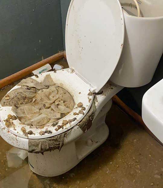 toilet using baby wipes Flushing wipes will clog your drains