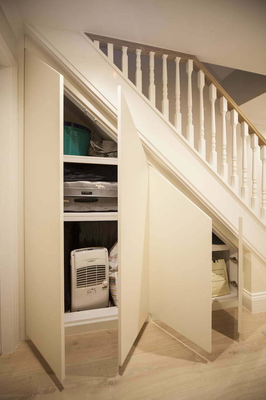 under stairs closet design Stairs under shelving storage staircase units cabinets wardrobe build fitted bespoke