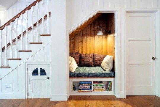 under the stairs bed Stairs under space nook bedroom bed kids cozy reading ways creative amazing use decor godiygo tge area basement choose board