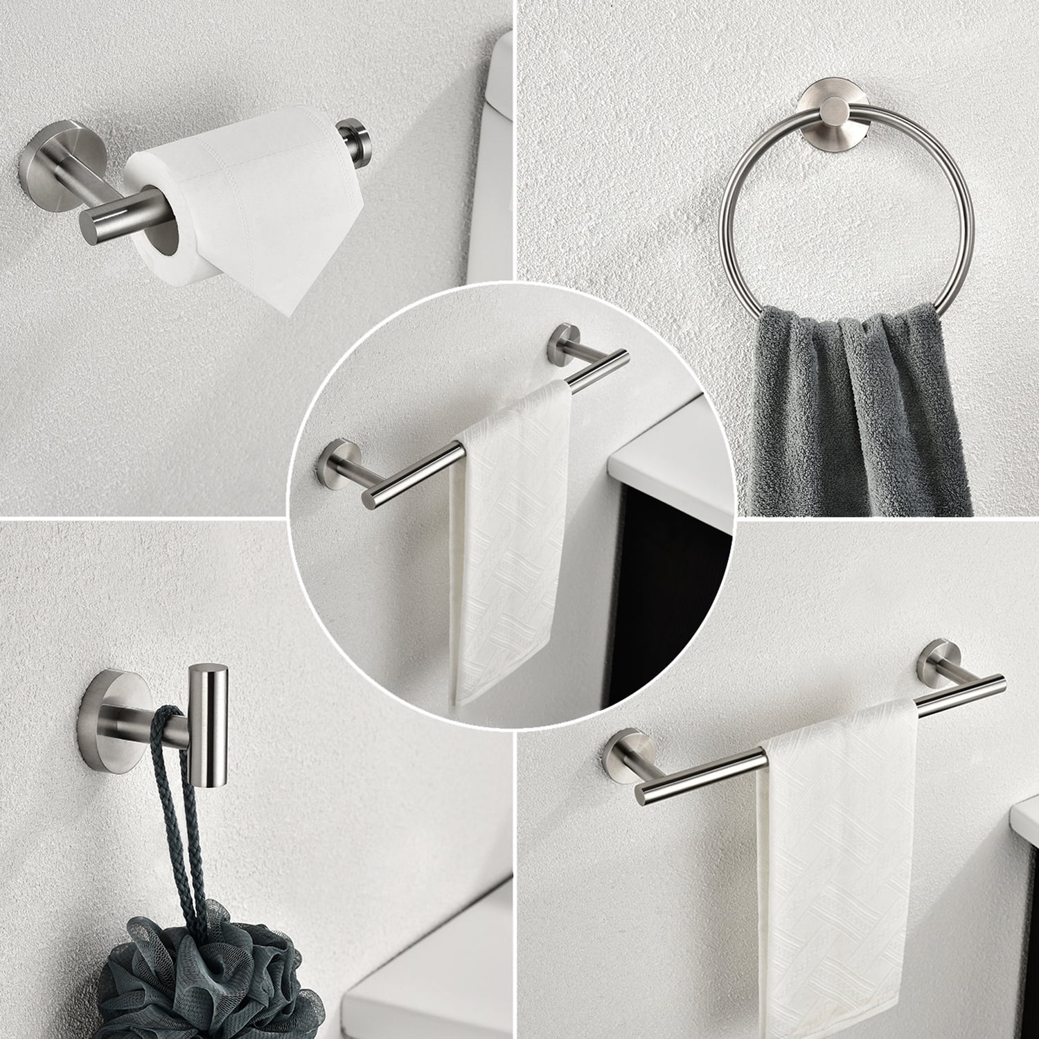 walmart toilet paper holder rod Chrome plated toilet paper holder with single rod towel rack accessory