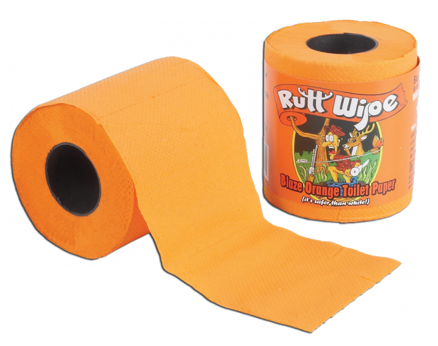 wipe with toilet paper or baby wipes Rutt wipe blaze orange toilet paper — 2-pack