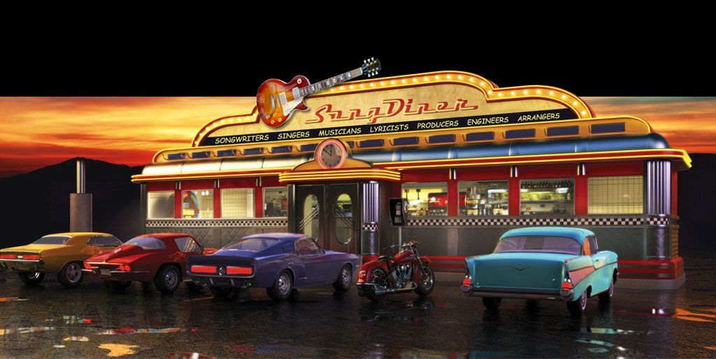 50s car wallpaper 50s diner wallpaper for pinterest