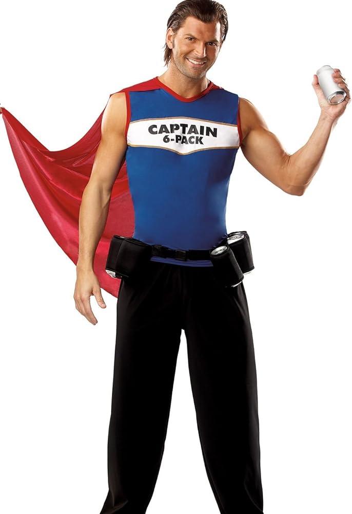 6 pack costume Pack costume captain costumes