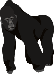 animal silhouette png polar gorilla Gorilla creazilla apes