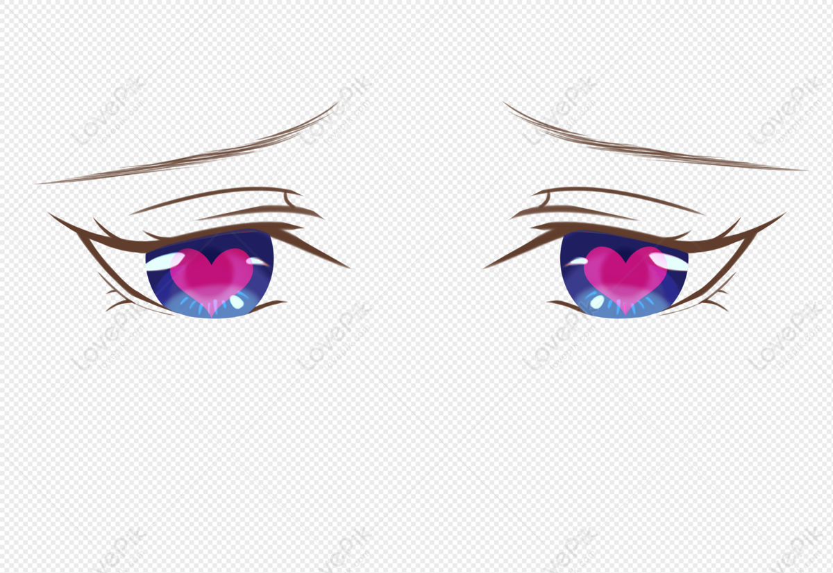 anime heart eye png Anime eyes png transparent