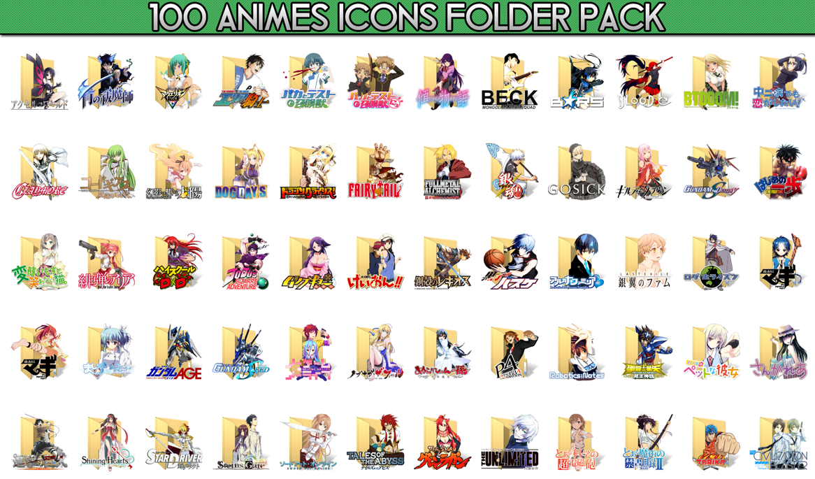 anime icon pack png Anime icons png