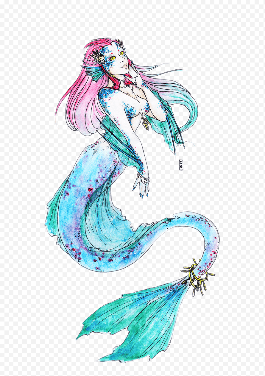 anime mermaid art png Clipart utensils