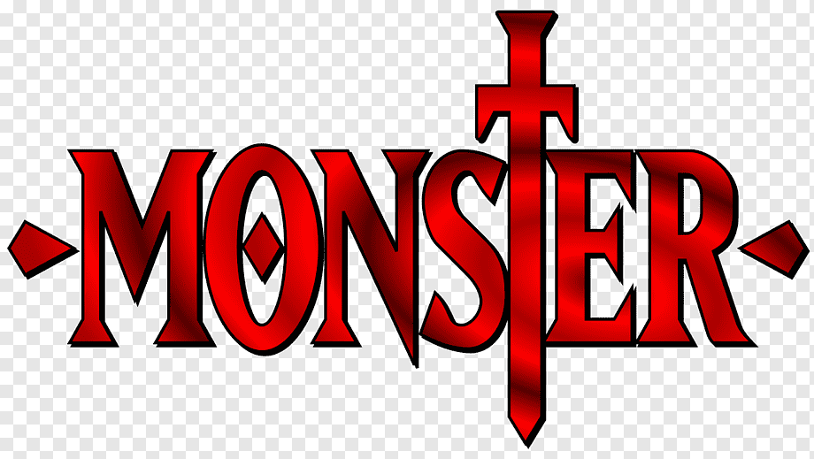 anime monster logo png Monster logo red