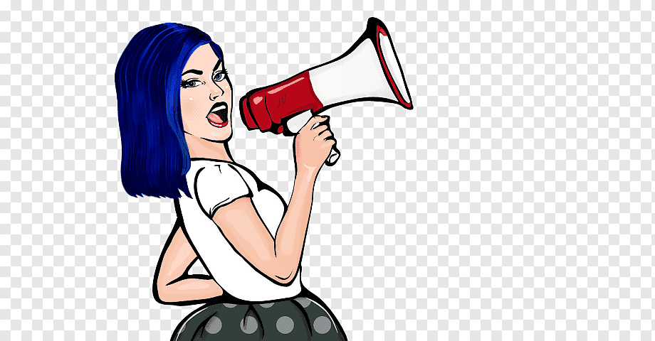 anime pop art png Megaphone megafone segurando clipground pngwing